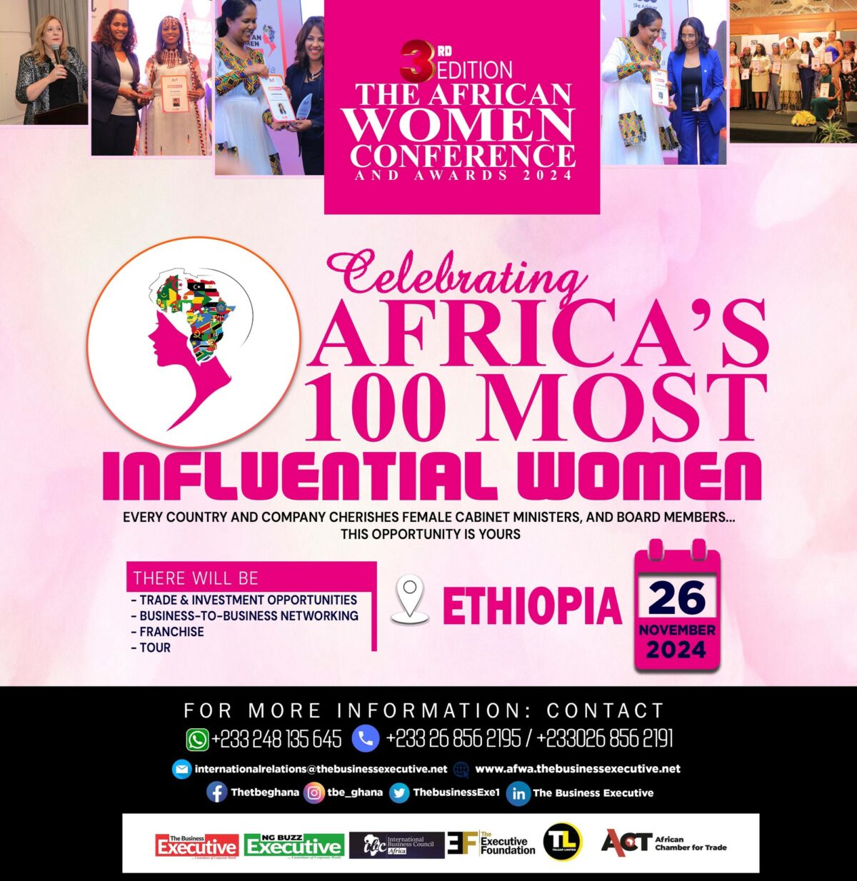 DWAG President Niemat Ahmadi Named One of Africa’s 100 Influential Women